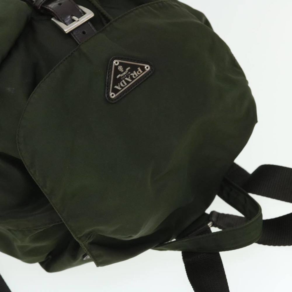 PRADA Backpack Nylon Khaki Auth bs7575 - Picture 6 of 16